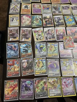 Pokemon Cards- 95 Card Mixed Mint Bulk Lot Guaranteed Full Art, Shinies, Vmax - Image 4
