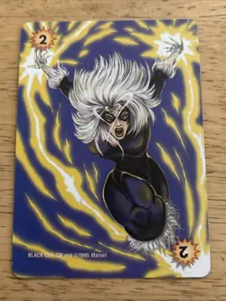 Fleer Marvel Over Power Black Cat Power 2 CCG Card - Image 1