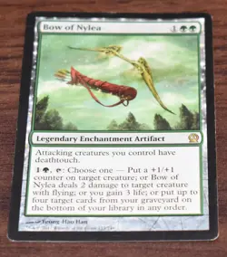 MTG BOW OF NYLEA Theros Green Legendary Enchantment - Image 1