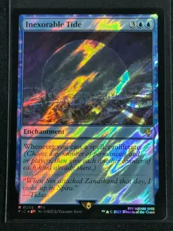 Magic MTG Final Fantasy Collector's Commander Surge Foil Inexorable Tide SP FFX - Image 1