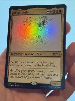 1X FOIL Sliver Legion ALTERNATE ART MINT MTG Magic Secret Lair Charity EDH #1150 - Image 1