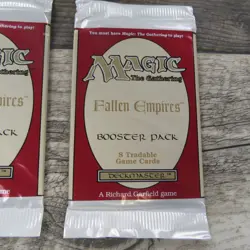 LOT OF 5 Magic The Gathering MTG Fallen Empires Sealed Boosters 1994 Unsearched - Image 4