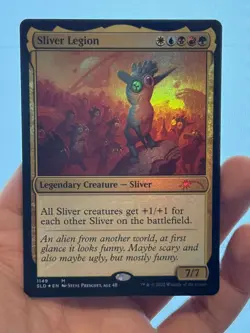 1X FOIL Sliver Legion ALTERNATE ART MINT MTG Magic Secret Lair Charity EDH #1149 - Image 1