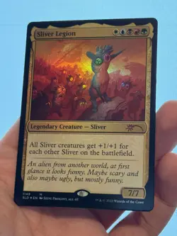 1X FOIL Sliver Legion ALTERNATE ART MINT MTG Magic Secret Lair Charity EDH #1149 - Image 2