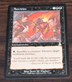 Mtg ATTRITION Urzas Destiny Black Enchantment Magic The Gathering - Image 1