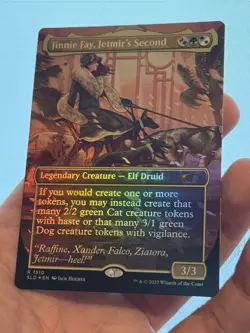 1X FOIL Jinnie Fay, Jetmir's Second BORDERLESS DOUBLE SIDED MINT MTG Magic SLD - Image 4