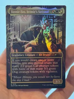 1X FOIL Jinnie Fay, Jetmir's Second BORDERLESS DOUBLE SIDED MINT MTG Magic SLD - Image 5