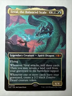 MTG Tarkir: Dragonstorm Teval, the Balanced Scale Borderless - Image 1