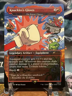 MTG | Knuckles's Gloves - The Reaver Cleaver [Secret Lair Sonic] Non-Foil - Image 1