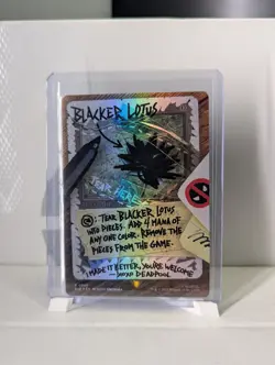 Blacker Lotus - Foil NM - English MTG Secret Lair Drop Series - Deadpool - Image 1
