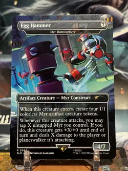 MTG | Egg Hammer - Myr Battlesphere [Secret Lair Sonic] Non-Foil - Image 1