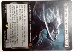 Final Fantasy MTG Magic Sephiroth, Fabled SOLDIER Extended Art Non Foil Mythic - Image 2