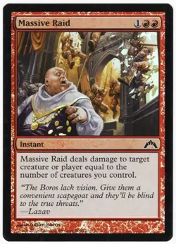 Massive Raid 2013 Gatecrash FOIL Red Common Instant MTG NM AZ1 - Image 1