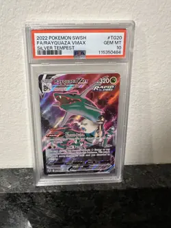 PSA 10 GEM MINT Rayquaza VMAX TG20/TG30 Pokemon Silver Tempest Alt Alt - Image 1