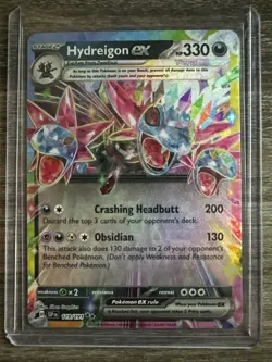 Pokemon TCG Hydreigon ex 119/191 SV08: Surging Sparks Double Rare Holo NM - Image 1