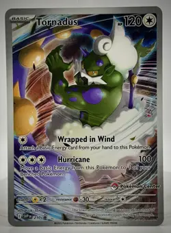 Pokemon TCG - Tornadus 210 Pokemon Center Stamped Black Star Promo, NM+ - Image 1
