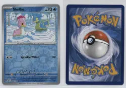 Shellos Reverse Foil Pokemon SV08: Surging Sparks #046 7gv - Image 3