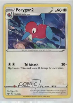 Porygon2 Pokemon Sword & Shield Chilling Reign #117 18bm - Image 1