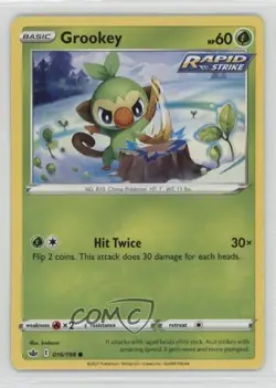 Grookey Pokemon Sword & Shield Chilling Reign #016 18bm - Image 1