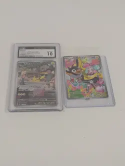 Pokemon Japanese Sealed Iono's Wattrel Promo/Pikachu AR CGC Graded Holo Cards - Image 1