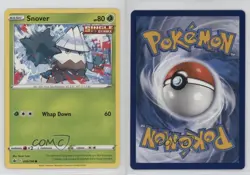 Snover Pokemon Sword & Shield Chilling Reign #009 18bm - Image 3
