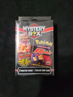 Pokemon Mystery Box sealed w/chance to pull a team rocket booster Rare - Image 1