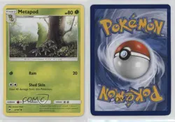 Metapod Pokemon Sun & Moon Burning Shadows #2 18bm - Image 3
