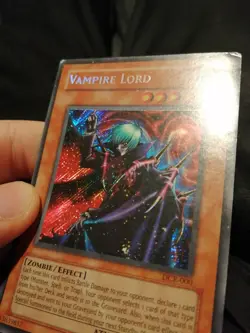 Yugioh Vampire Lord DCR-000 Secret Rare Eng - Image 2