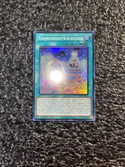 Yugioh Yummyusment Acroquey JUSH-EN024 Super Rare 1st Edition Near Mint - Image 1