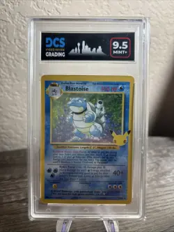 Pokemon TCG: Blastoise Holo 2/102 Celebrations Classic Base Set DSC 9.5 Mint + - Image 1