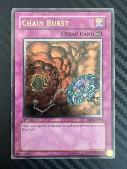 Yugioh Chain Burst RDS-EN056 1st Edition Ultimate Rare LP - Image 1