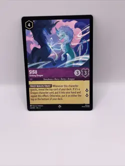 54/204 SISU UNITING DRAGON AZURITE SEA SUPER RARE DISNEY LORCANA CARD - Image 1
