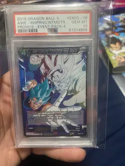 2019 Dragon Ball Super Inspiring Intimidator SS Vegito Promo Card Gem MT 10 - Image 1
