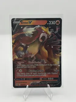 Entei V 022/172 Pokemon Brilliant Stars Sword & Shield Ultra Rare Card NM - Image 1