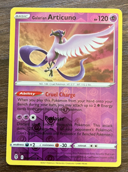 REVERSE HOLO Galarian Articuno 063/203 - 2021 Pokemon Evolving Skies Rare Card - Image 1