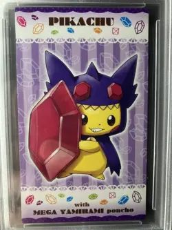 PSA9 Mega Sableye Poncho Pikachu Strong Cute Pikachu Campaign Business Card - Image 2