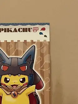 Poncho Pikachu Mega Lucario Poncho Business Card Pokemon Card Japanese - Image 3