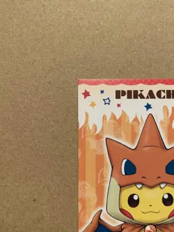 Pokemon Center Poncho Pikachu Business Card Mega Charizard Y Pokemon - Image 2
