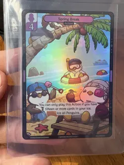 SDCC 2025 Pudgy Penguin Vibes TCG Spring Break Action Promo Card - Image 1