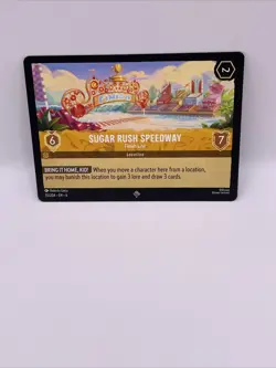 35/204 SUGAR RUSH SPEEDWAY FINISH LINE SUPER RARE DISNEY LORCANA CARD - Image 1