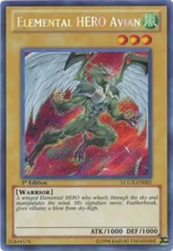 Elemental HERO Avian (Alternate Art) - 1st Edit Legendary Collection 2 HP YuGiOh - Image 1