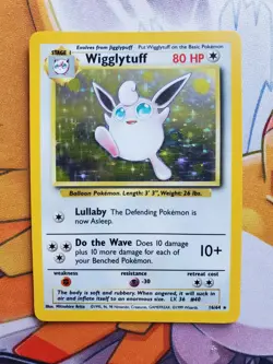 Pokemon Card - Jungle 16/64 - WIGGLYTUFF (holo-foil) **ERROR No Symbol** WoTC - Image 1