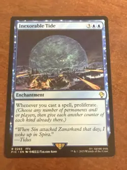 DDcards 🇨🇦 Mtg Magic Final Fantasy Commander Inexorable Tide - Image 1