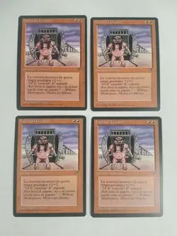 MTG Playset 4x Giant Strength (Italian Legends/Red/C) - BGM - Image 1