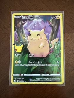 Pikachu - #5/25 - Pokemon Celebrations 25th Anniversary Base Set Full Art NM - Image 1