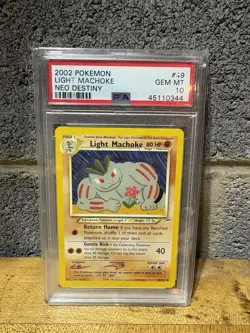 Pokemon 1st Edition Neo Destiny Light Machoke #49 - PSA 10 - Image 1