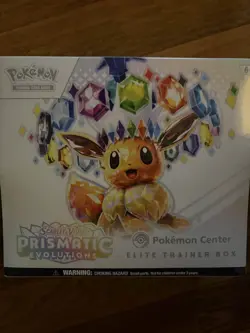 Prismatic Evolutions Pokemon Center PKC ETB Elite Trainer Box TCG New Sealed - Image 1