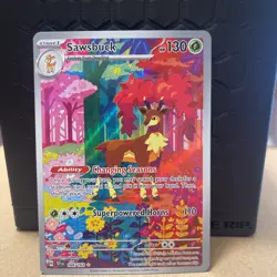 Pokemon TCG Sawsbuck Illustartion Rare 166/162 S&V: Temporal Forces Near Mint - Image 3