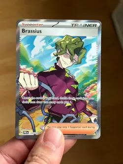 Brassius 135/131 Prismatic Evolutions Ultra Rare Full Art Holo Pokemon TCG NM - Image 1