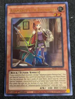 Yugioh Adamancipator Researcher MP21-EN225 Ultra Rare 1st Ed NM - Image 1
